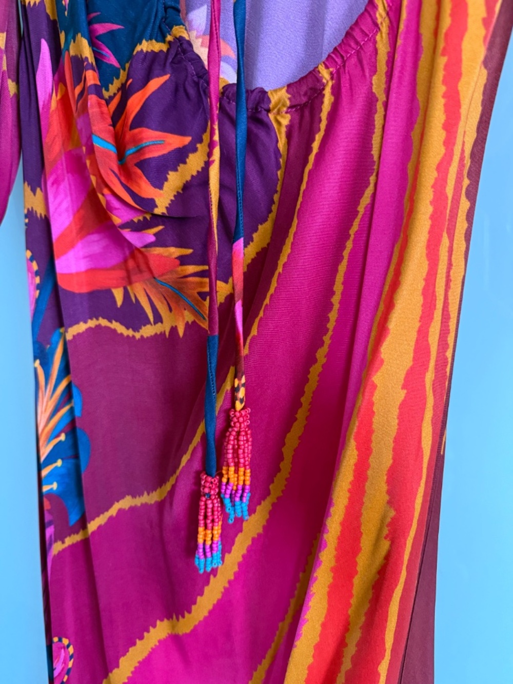 NWOT, Farm Rio Wave Circle Maxi - Picture 5 of 11